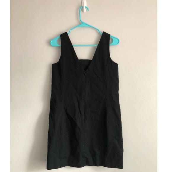 Kate Spade Saturday Black Mini Dress w Gold Sequin - Picture 4 of 5